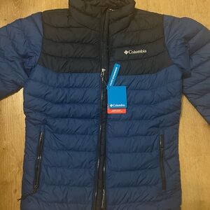 Columbia mens OMNI HEAT Blue Jacket Small